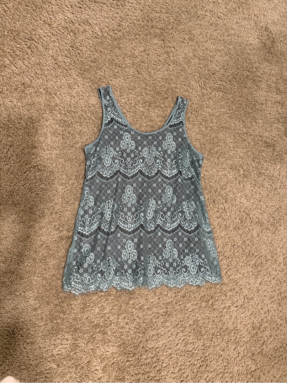 Blue Lace Camisole